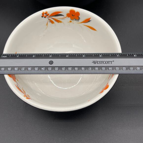 Hall China Black Beauty 7" & 8" Nesting Bowls - Picture 8 of 11